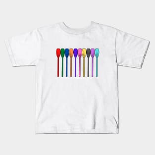 Colourful rowing oars Kids T-Shirt